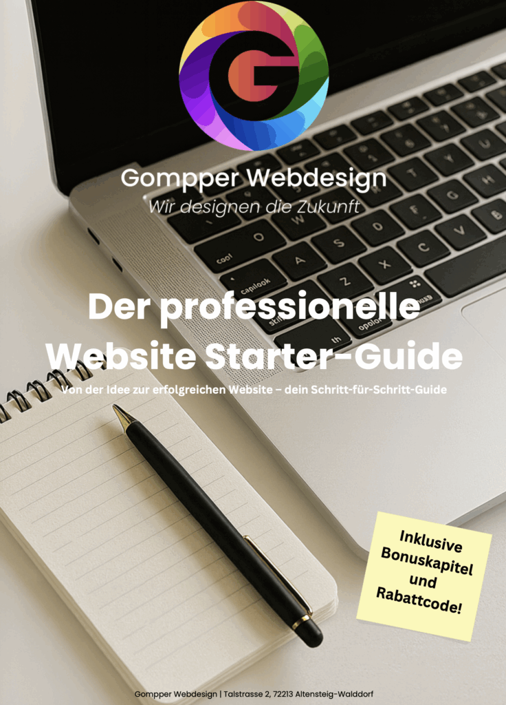 Website Starter Guide 1 Website Starter-Guide von Gompper Webdesign - Nutze den kostenlosen Website Starter-Guide um deine Sichtbarkeit zu erhöhen
